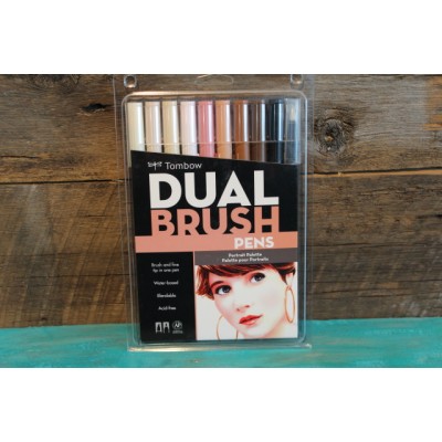 Crayon  Tombow Dual Brush - Palette pour portrait